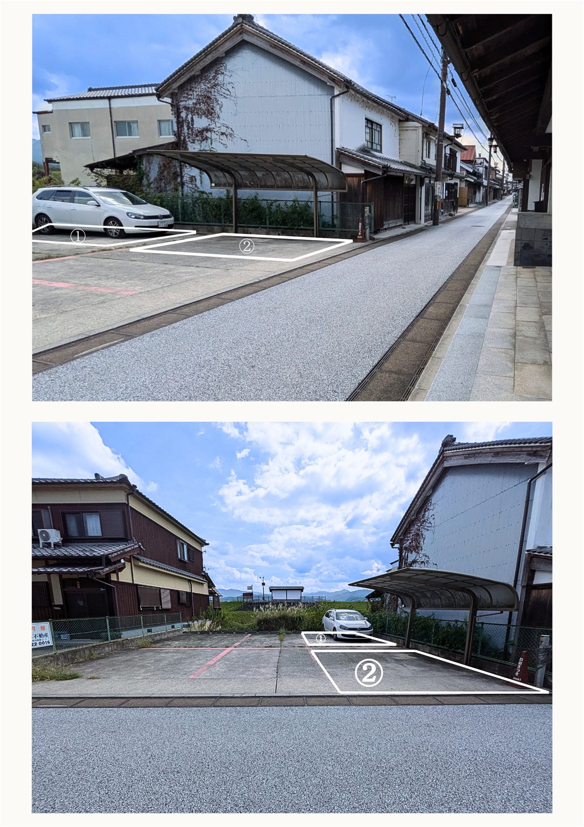 別邸駐車場案内図